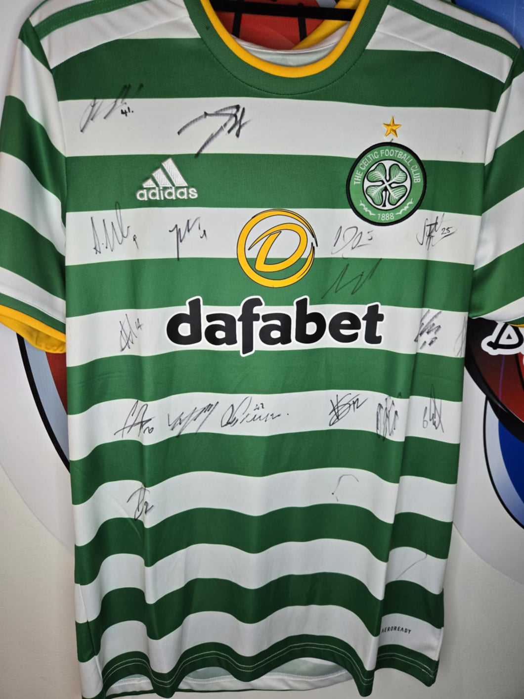 100% Authentic Signed by First Team Celtic   Football Club Shirt