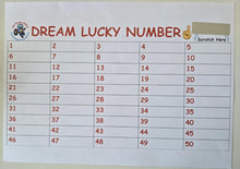 Load image into Gallery viewer, DREAM LUCKY NUMBER CARD £5
